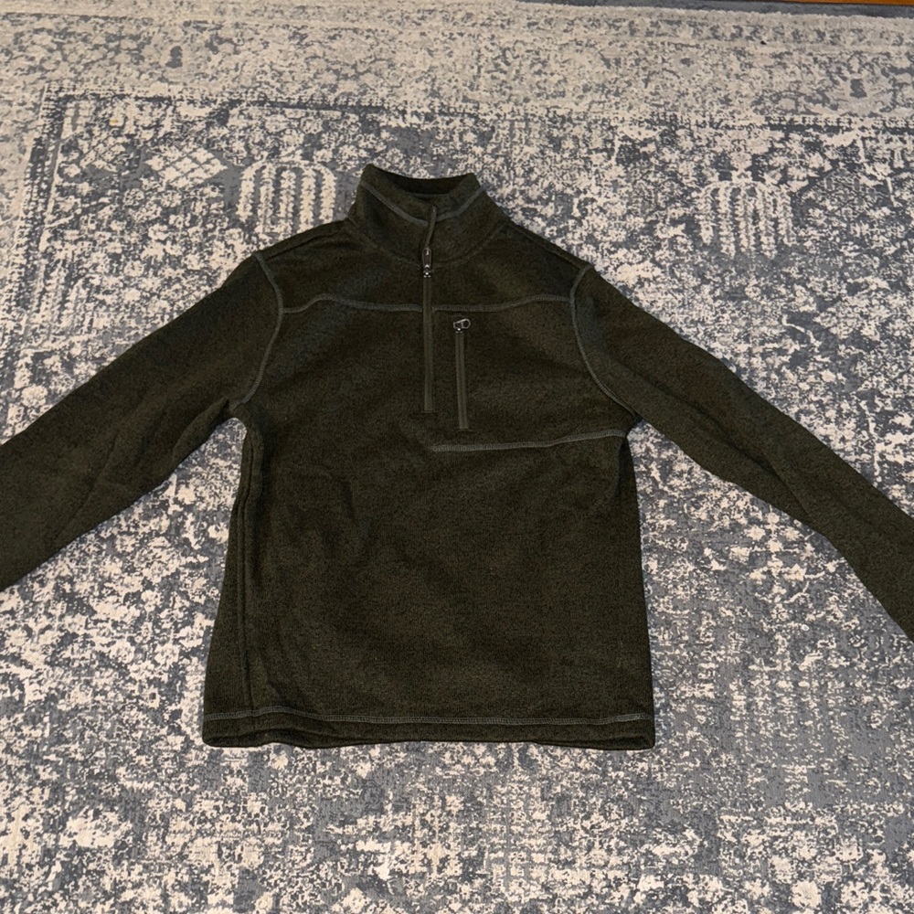 Men’s Green Merona Quarter-Zip Pullover